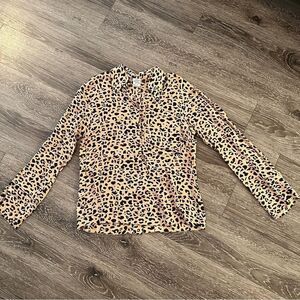 Baum und Pferdgarten Beige Black Leopard Moxie Blouse